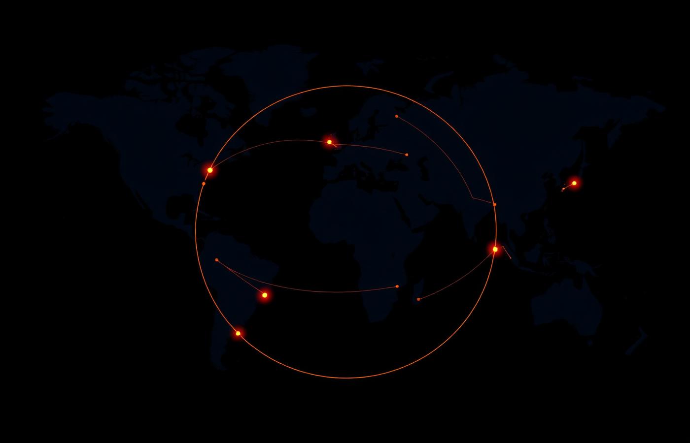 Global shipping routes visualization